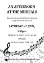 An Afternoon of Songs From The Musicals